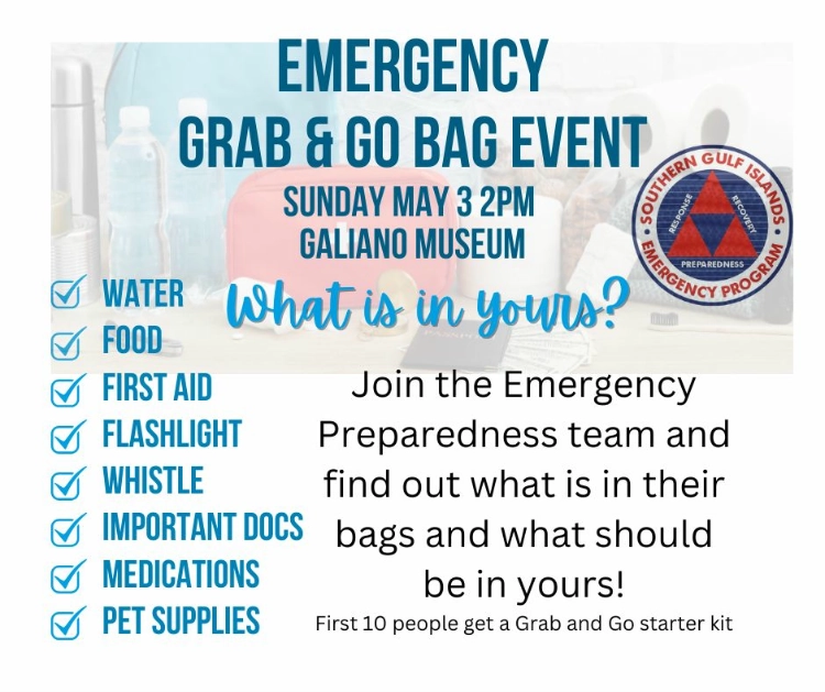 Emergency Grab and Go Bag Event